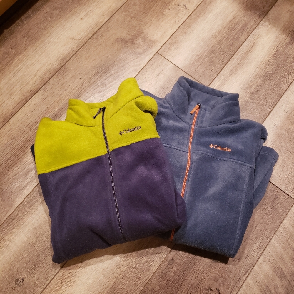 Lot of kids columbia fleece jackets size xl 18/20